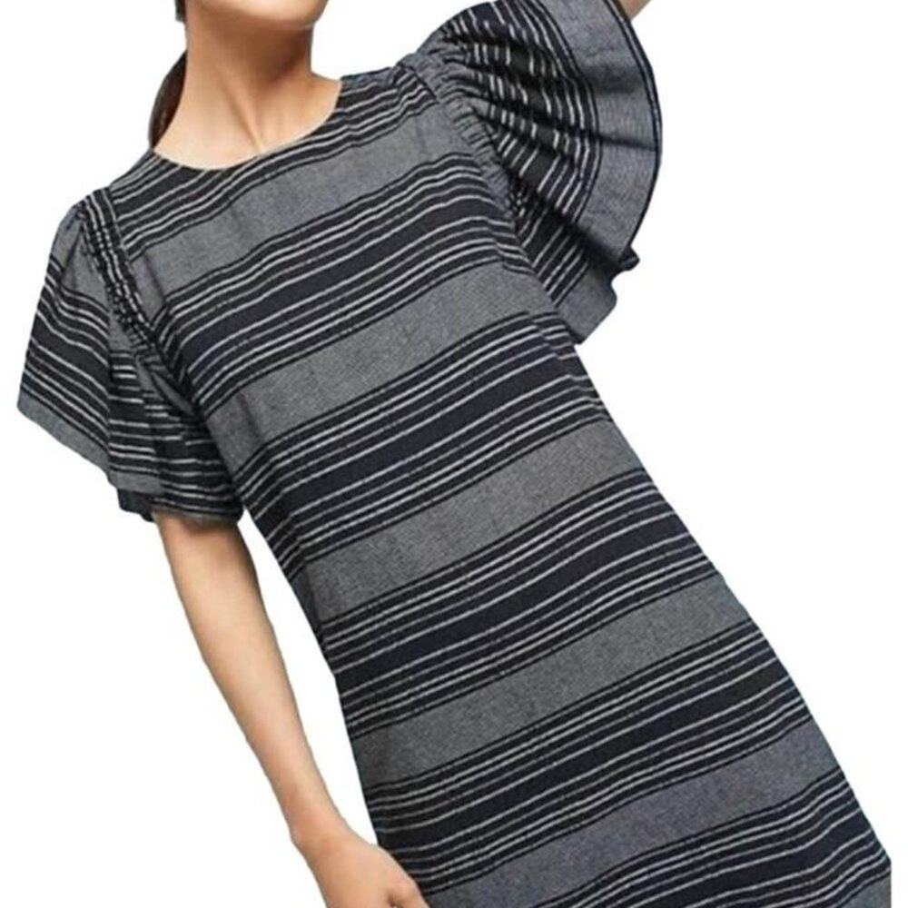 Anthro Moon River Denmark Striped Tunic Dress